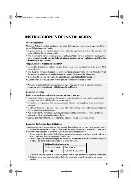 KitchenAid OVN 608 W - Oven - OVN 608 W - Oven ES (857923301010) Istruzioni per l'Uso