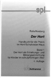 Der Hort - Handbuch für die Praxis, Bd. 1 - SPI