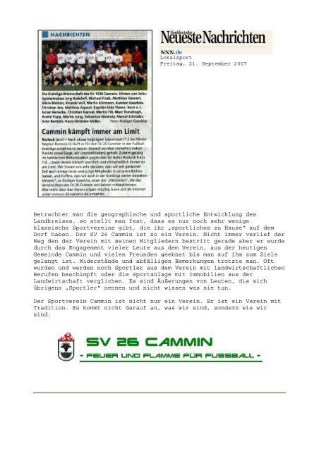 als pdf herunterladen - SV 26 Cammin