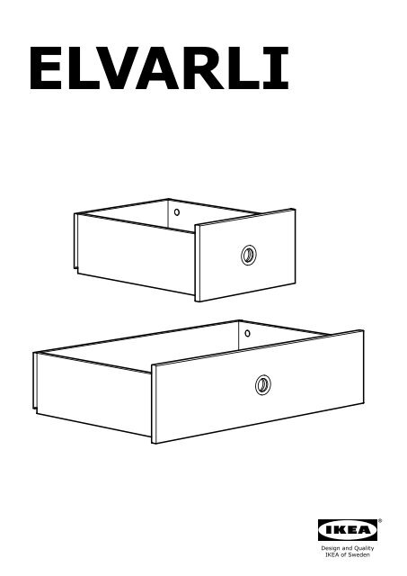 Ikea ELVARLI - S09161588 - Assembly instructions