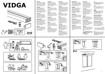 Ikea VIDGA - S19166401 - Assembly instructions