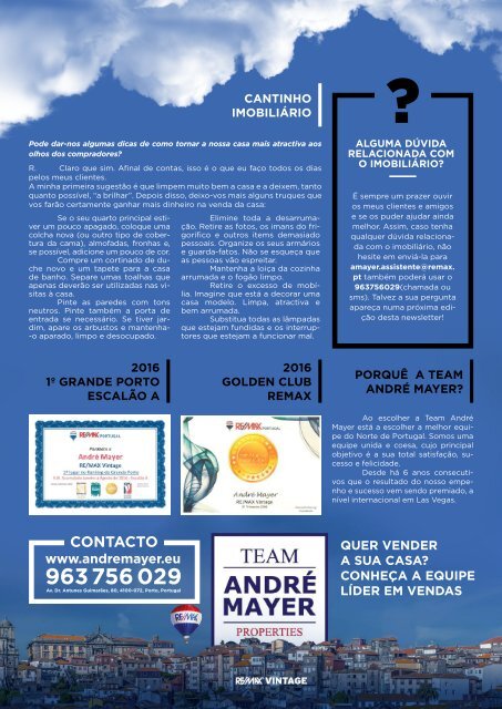 Newsletter André Mayer - Outubro - 2016