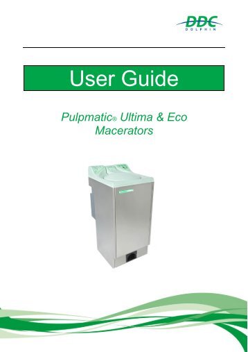 User Guide Pulpmatic Ultima  Eco V2.3