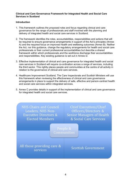 Clinical and Care Governance Framework