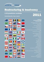 Restructuring & Insolvency - patton moreno & asvat