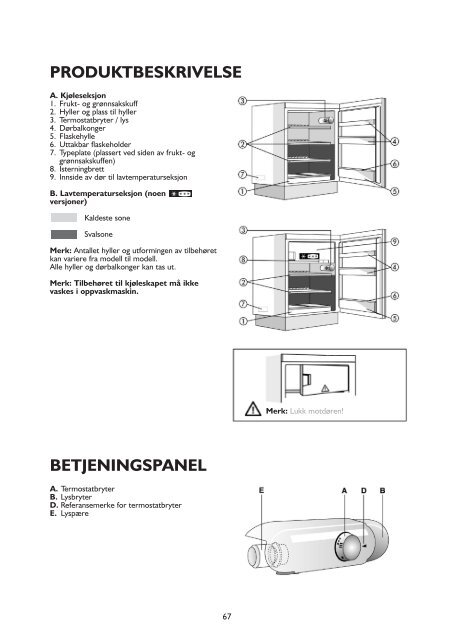 KitchenAid UVI 1341/A+ - Refrigerator - UVI 1341/A+ - Refrigerator NO  (855099601300) Mode d'emploi