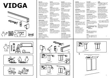 Ikea VIDGA - 70299153 - Assembly instructions
