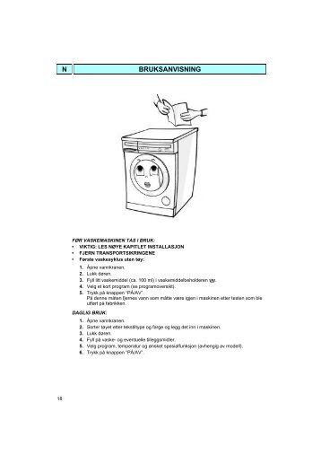 KitchenAid AWM 241 - Washing machine - AWM 241 - Washing machine NO (857024161000) Mode d'emploi