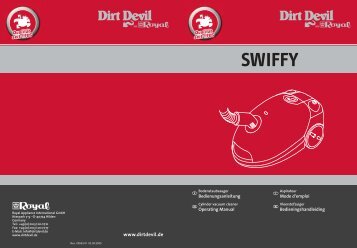 Dirt Devil Dirt Devil Bagged Vacuum Cleaner - M1551 - Manual (Multilingue)