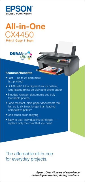 Epson Epson Stylus CX4450 - Product Brochure