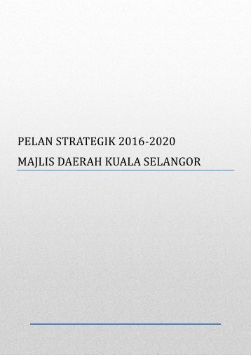 Pelan Strategik MDKS 2016 - 2020.doc