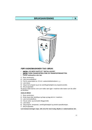 KitchenAid TT 1000 - Washing machine - TT 1000 - Washing machine NO (858430219200) Mode d'emploi