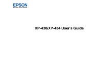 Epson Epson Expression Home XP-434 Small-in-OneÂ® Printer - User's Guide (Downloadable/Printable Version)