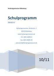 10/11 Schulprogramm - Herbartgymnasium Oldenburg