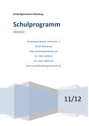 11/12 Schulprogramm - Herbartgymnasium Oldenburg