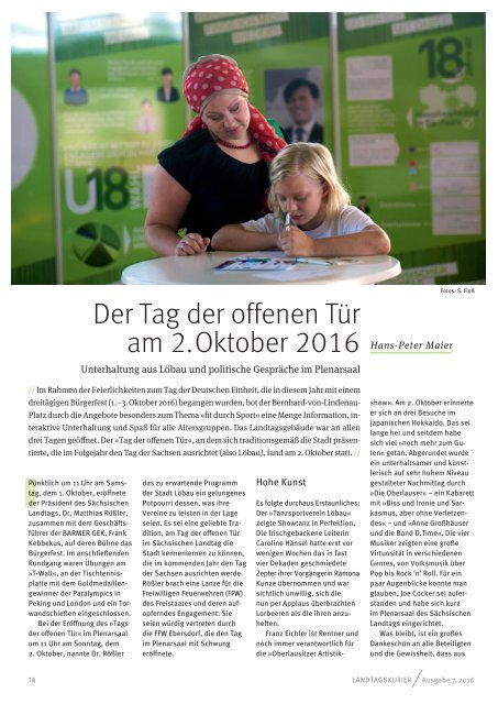 Landtagskurier, Ausgabe 7/2016