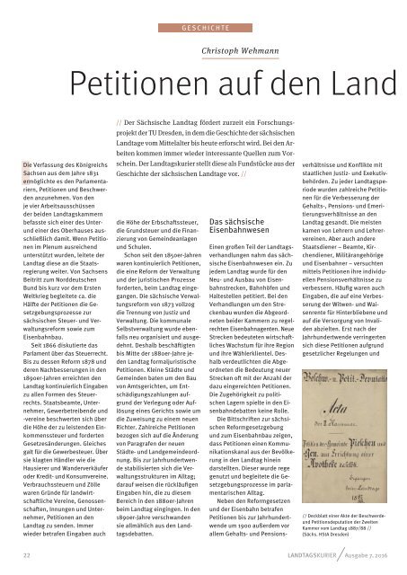 Landtagskurier, Ausgabe 7/2016