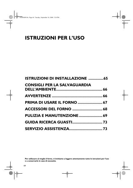 KitchenAid OVN 948 S - Oven - OVN 948 S - Oven IT (857923216000) Istruzioni per l'Uso