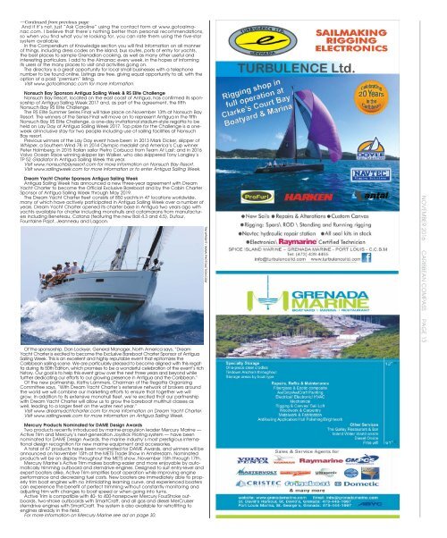 Caribbean Compass Yachting Magazine - November 2016