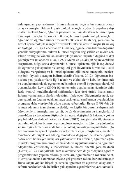 Eğitim ve İnsani Bilimler Dergisi