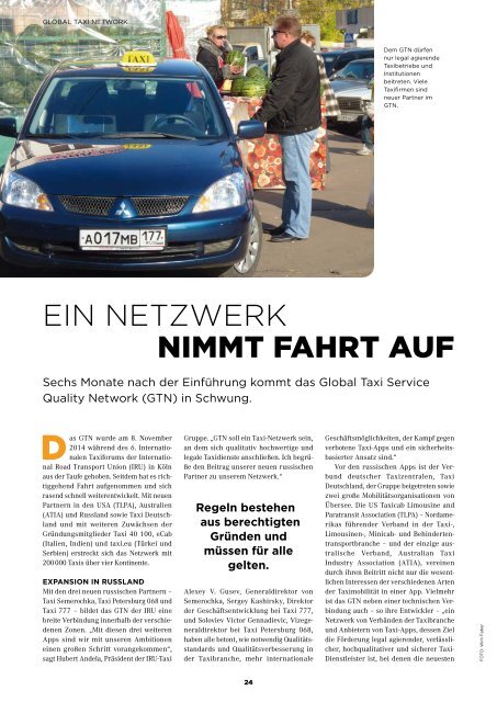 Taxi Times International - Juni 2015 - Deutsch