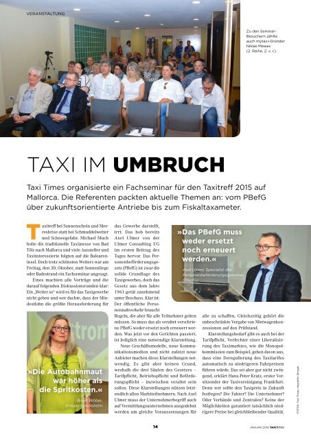 Taxi Times International - Januar 2015 - Deutsch