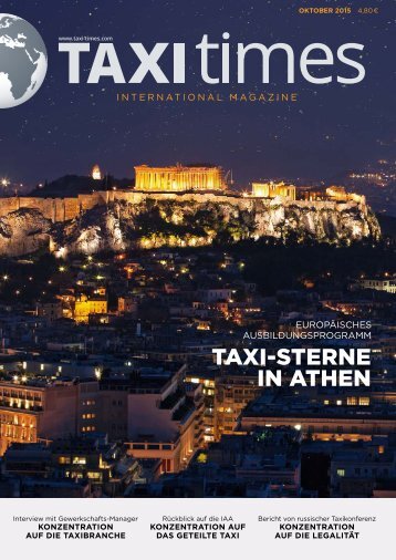 Taxi Times International - Oktober 2015 - Deutsch