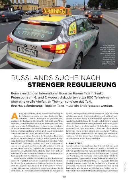 Taxi Times International - Oktober 2015 - Deutsch