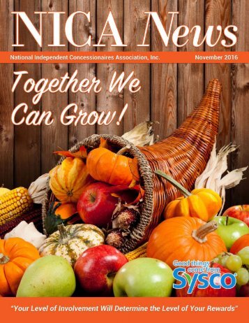 November 2016 NICA News