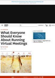 What Everyone Should Know About Running Virtual Meetings