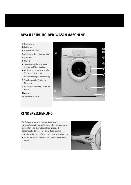 KitchenAid GRAND PRIX 1600 - Washing machine - GRAND PRIX 1600 - Washing machine DE (857016012900) Istruzioni per l'Uso