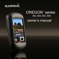 Garmin Oregon 550 GPS,Korea - Owner's Manual