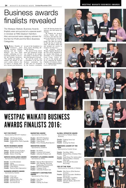 Waikato Business News October/November 2016