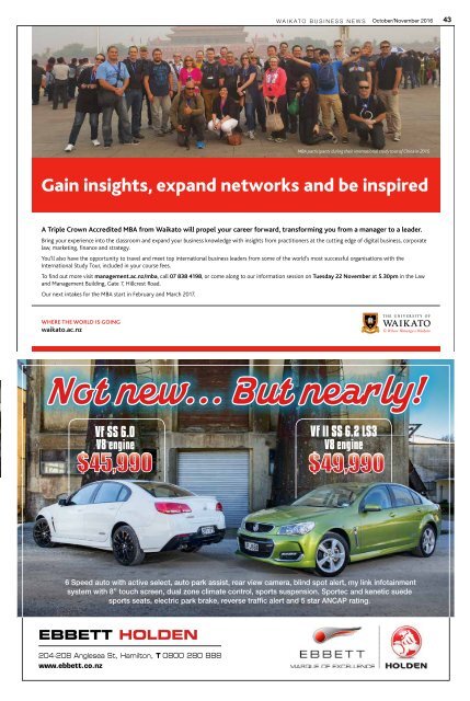 Waikato Business News October/November 2016