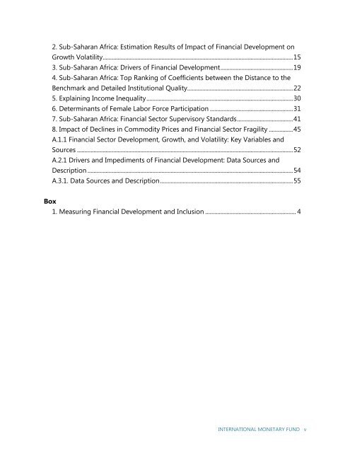 Financial Development in Sub-Saharan Africa