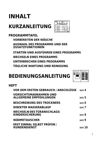 KitchenAid Gehrig TRK 595 - Dryer - Gehrig TRK 595 - Dryer DE (854059516000) Istruzioni per l'Uso