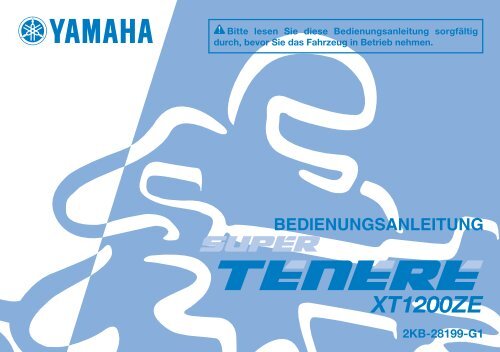 Yamaha XT1200ZE - 2015 - Manuale d'Istruzioni Deutsch