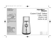 Hamilton Beach 80374 Deluxe Custom Coffee Grinder: Create Your Own