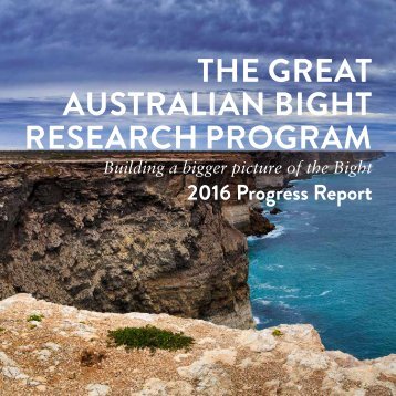 THE GREAT AUSTRALIAN BIGHT RESEARCH PROGRAM