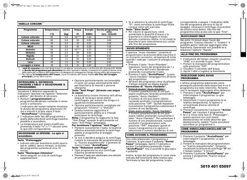 KitchenAid WAK 7161/1 - Washing machine - WAK 7161/1 - Washing machine IT (855459438000) Guide de consultation rapide