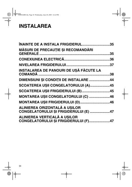 KitchenAid CFS 800 W - Side-by-Side - CFS 800 W - Side-by-Side RO (853965711000) Guide d'installation