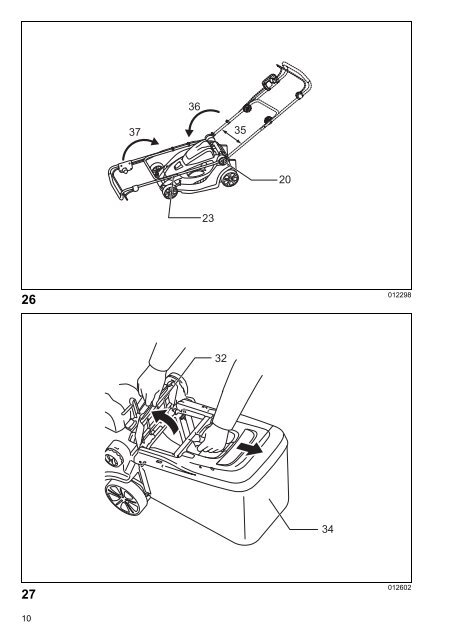 Makita Tondeuse 36 V Li-Ion 2,2 Ah 43 cm - LM430DWBE - Notice