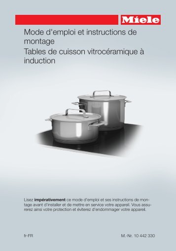 Miele KM 6669 - Mode d'emploi et instructions de montage