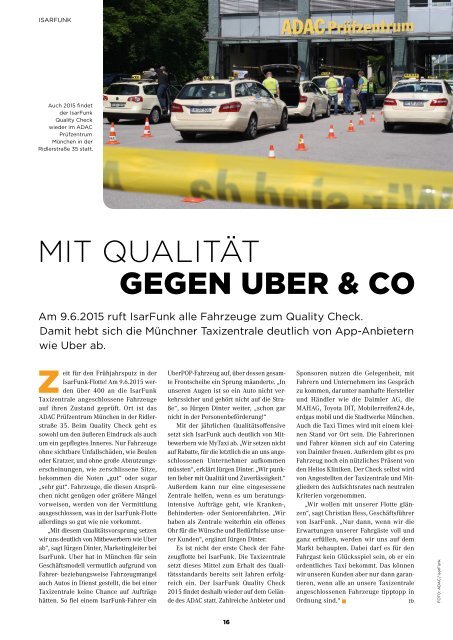 Taxi Times München - Juni 2015