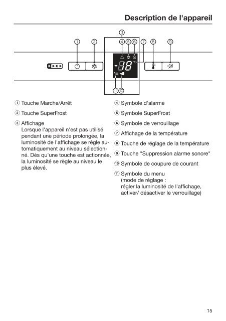 Miele FN 26062 ws - Mode d'emploi et instructions de montage