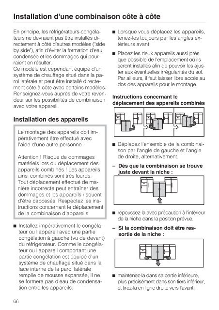 Miele KFN 11923 SD-2 - Mode d'emploi et instructions de montage