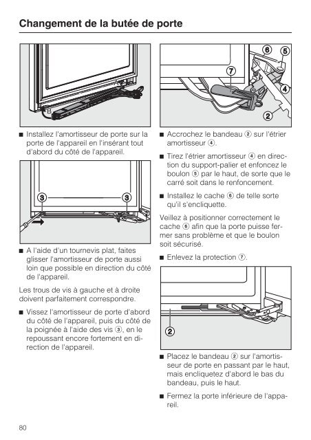 Miele KFN 11923 SD-2 - Mode d'emploi et instructions de montage