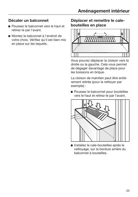 Miele KFN 29233 D edt/cs - Mode d'emploi et instructions de montage