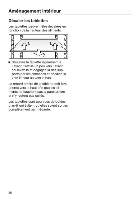 Miele KFN 29233 D edt/cs - Mode d'emploi et instructions de montage