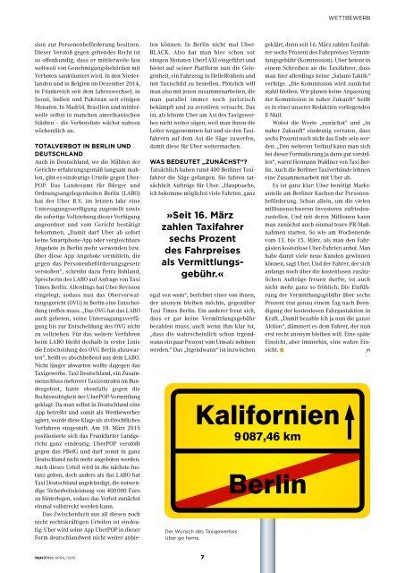 Taxi Times Berlin - April 2015